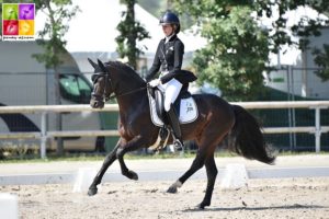 Bandro Hit Linaro, né pour le compte du SL, est 3e du championnat de France Grand Prix de Dressage - ph. Poney As