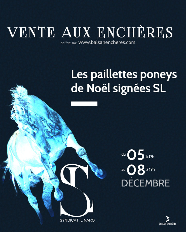 Vente aux enchères semence poney Syndicat Linaro décembre 2025